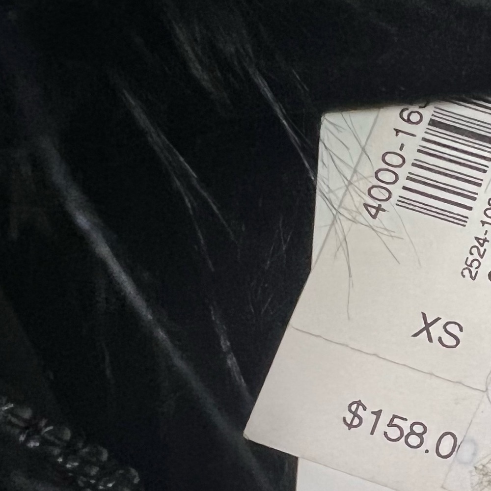 A/X Armani Exchange Black Faux Fur Lined Vest Jacket $158 NWT XS - Picture 10 of 13
